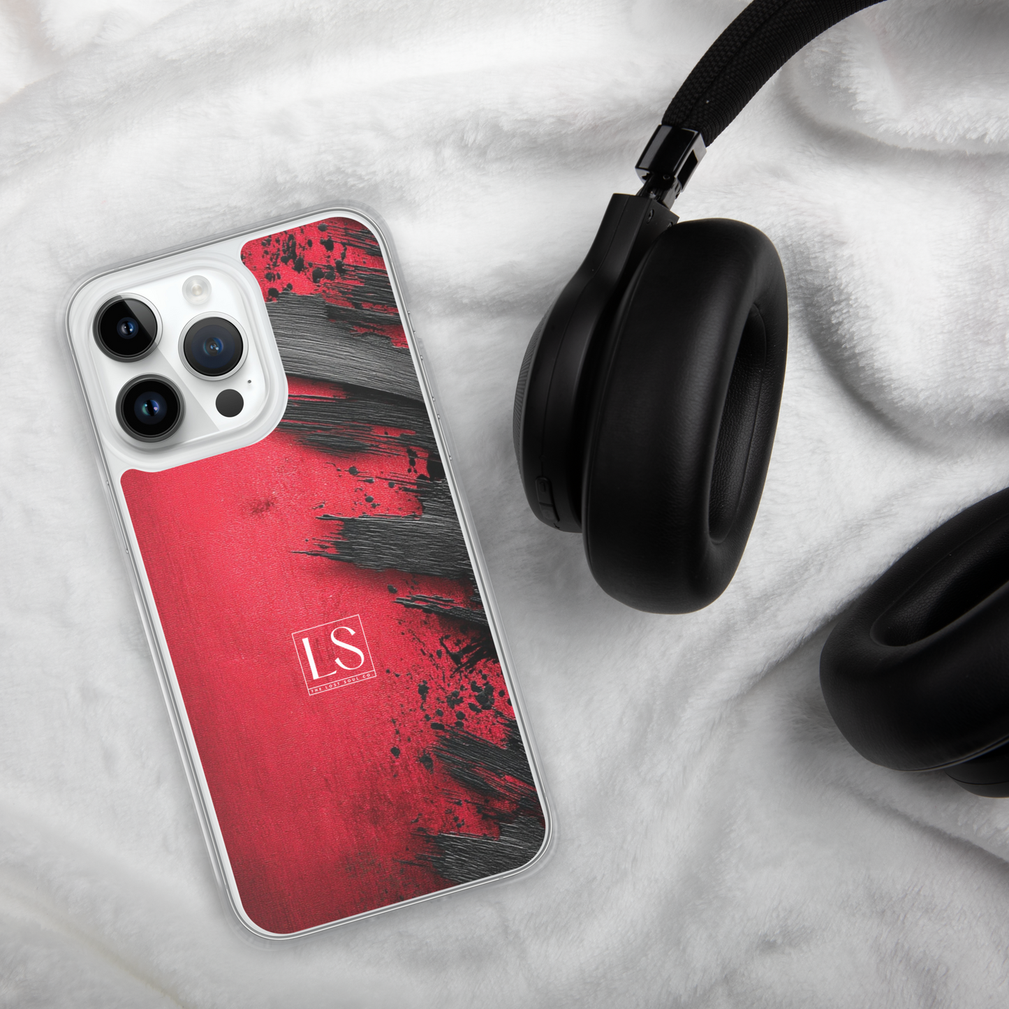 Blood & Brush – Clear iPhone Case | LS-P01