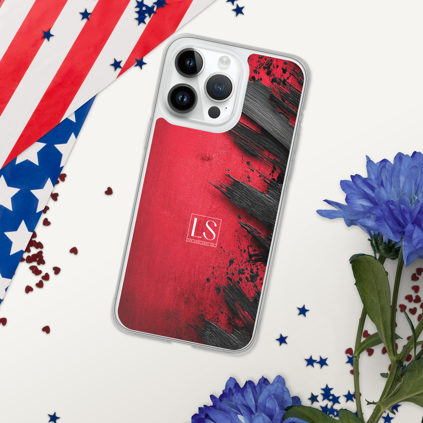 Blood & Brush – Clear iPhone Case | LS-P01