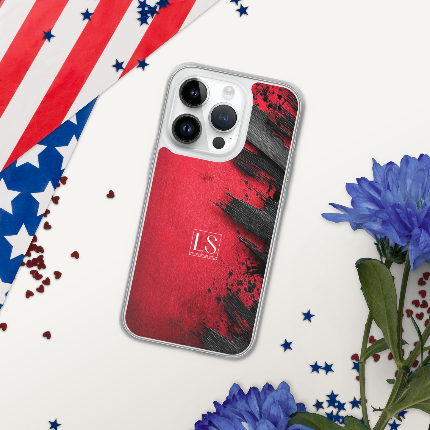 Blood & Brush – Clear iPhone Case | LS-P01