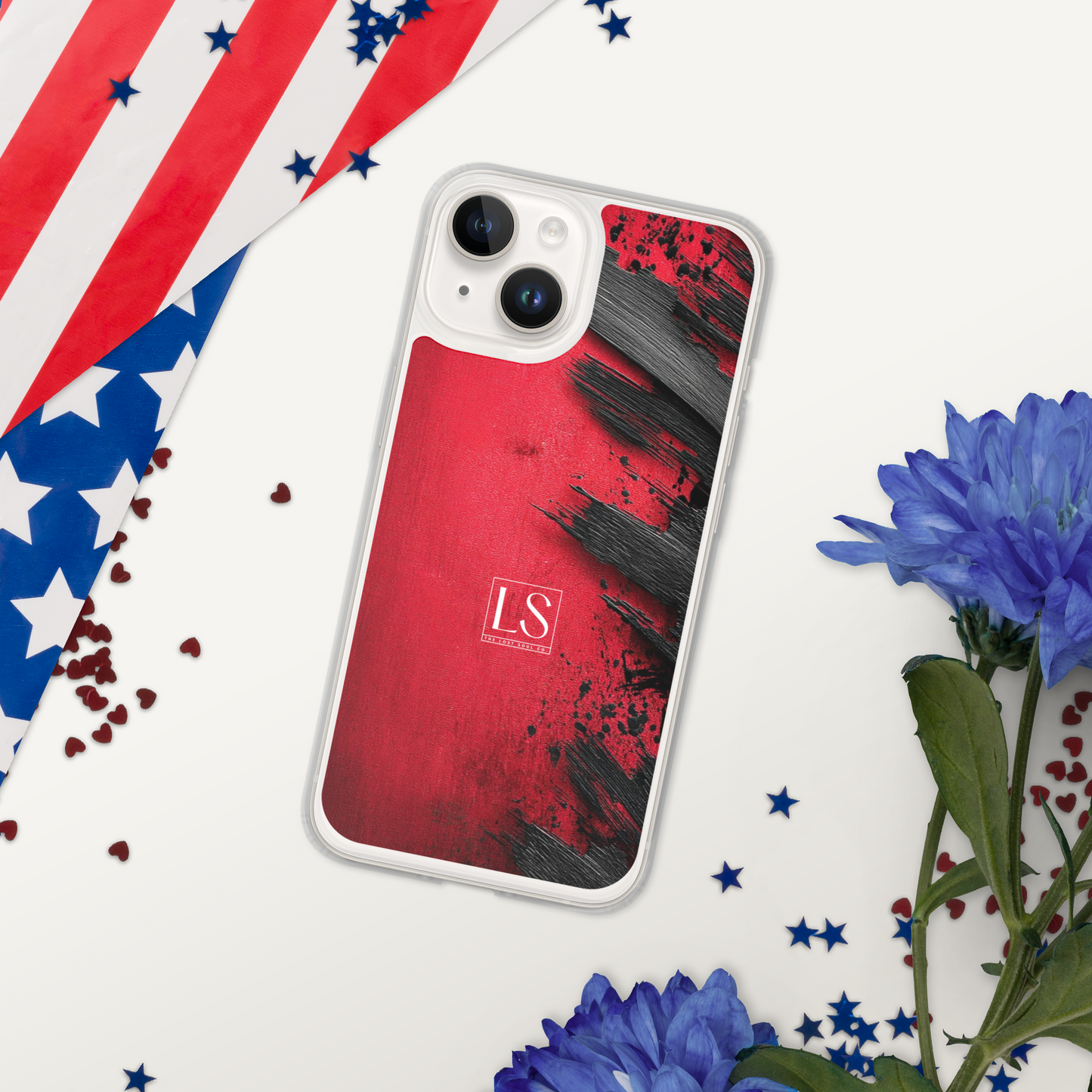 Blood & Brush – Clear iPhone Case | LS-P01