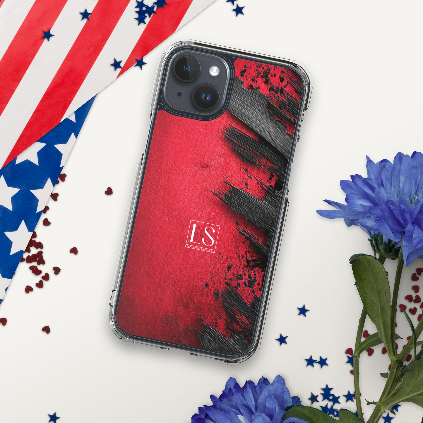 Blood & Brush – Clear iPhone Case | LS-P01