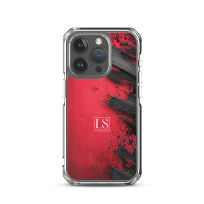 Blood & Brush – Clear iPhone Case | LS-P01