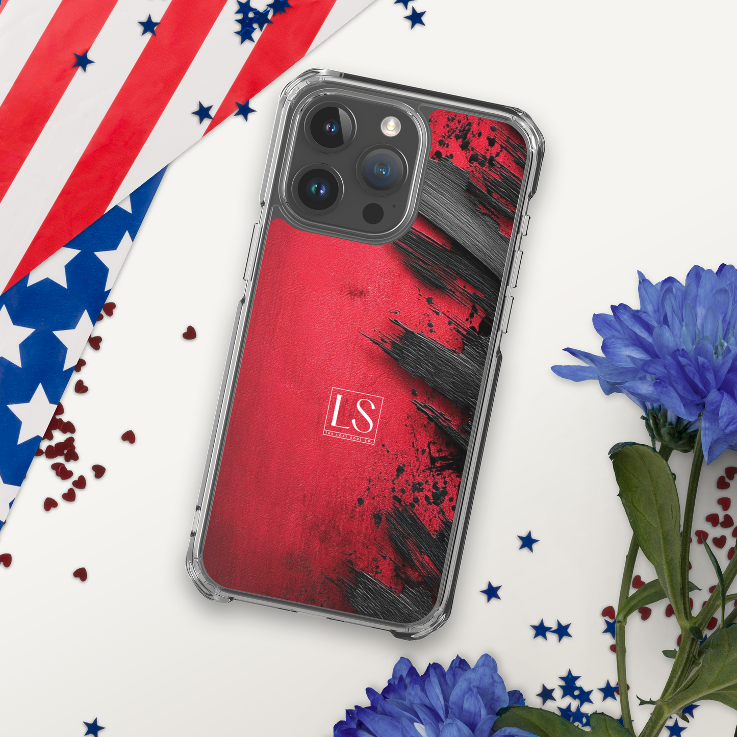 Blood & Brush – Clear iPhone Case | LS-P01