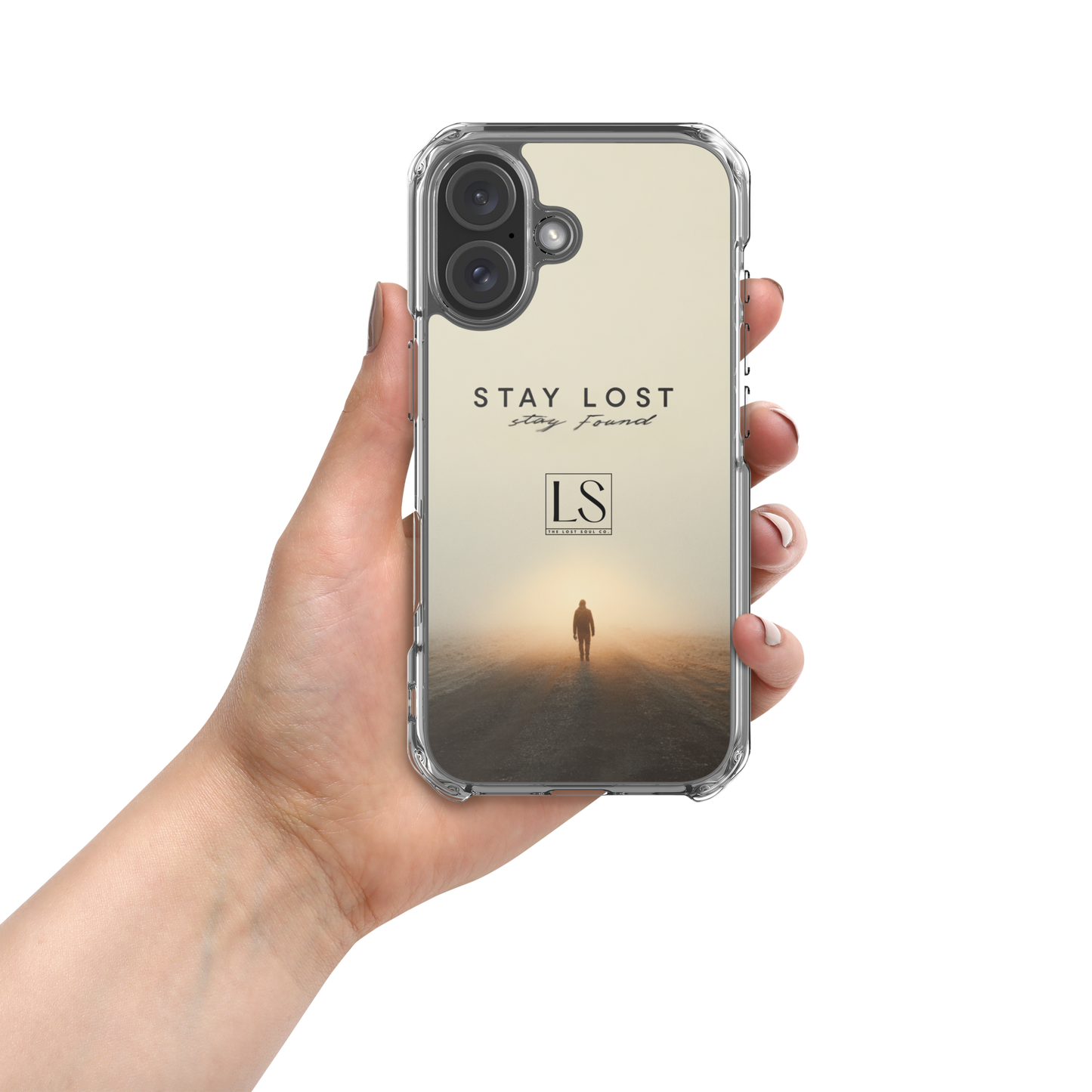 Stay Lost Stay Found – Clear iPhone Case | LS-P02