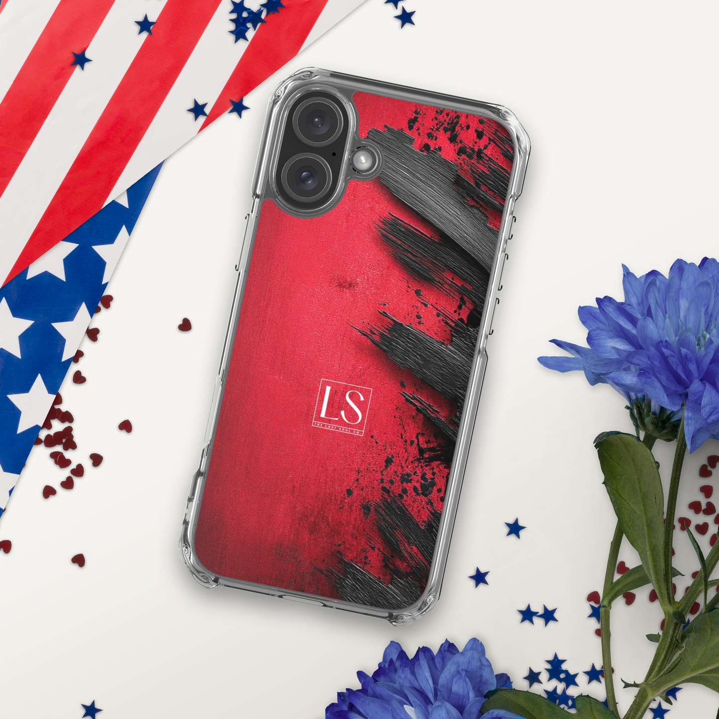 Blood & Brush – Clear iPhone Case | LS-P01