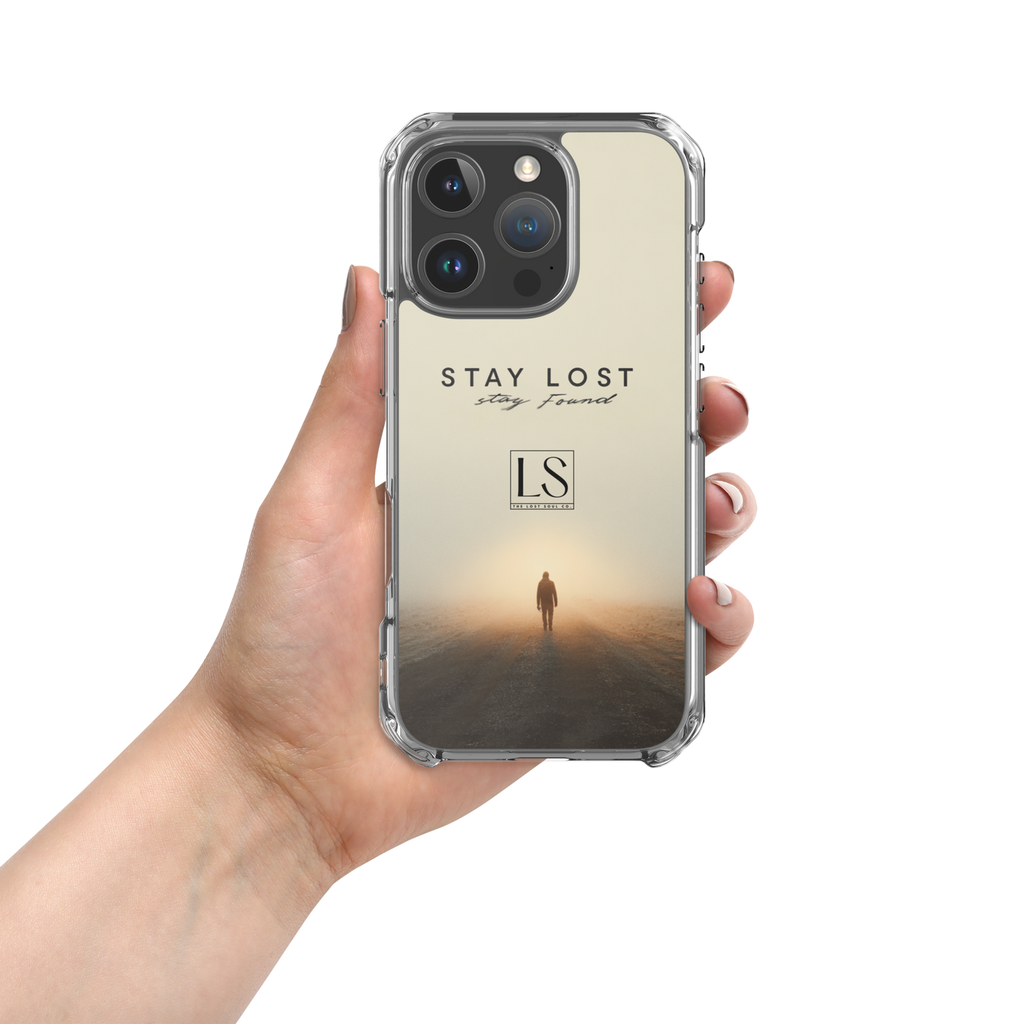 Stay Lost Stay Found – Clear iPhone Case | LS-P02