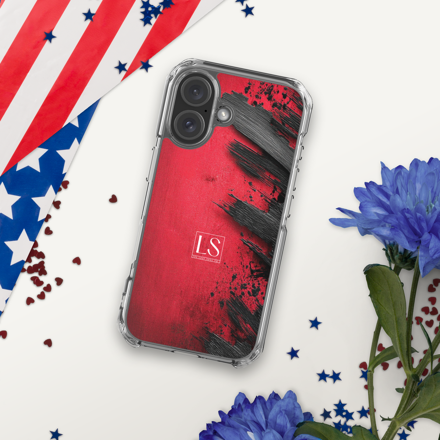Blood & Brush – Clear iPhone Case | LS-P01