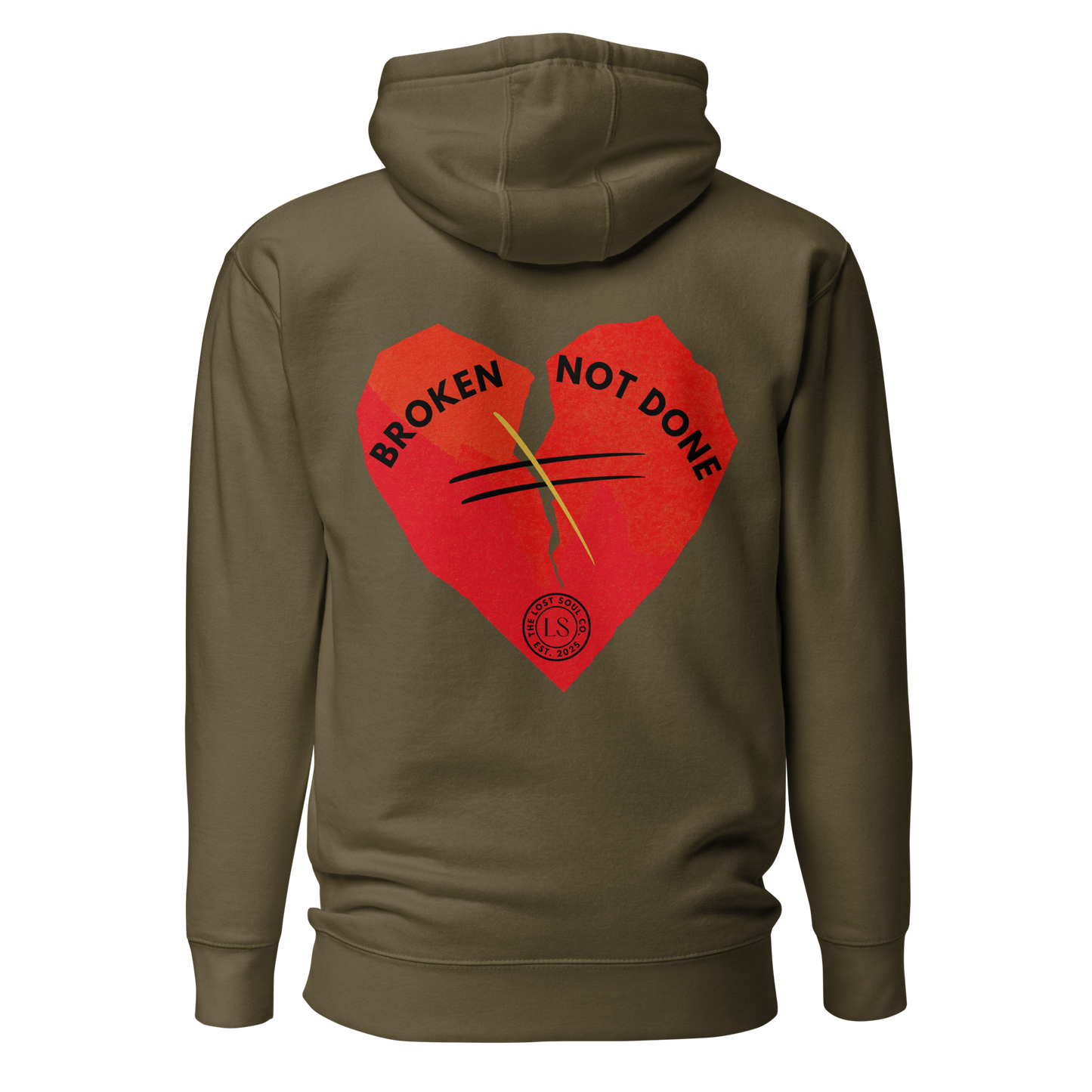  Broken but not done Premium Hoodie