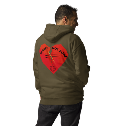  Broken but not done Premium Hoodie