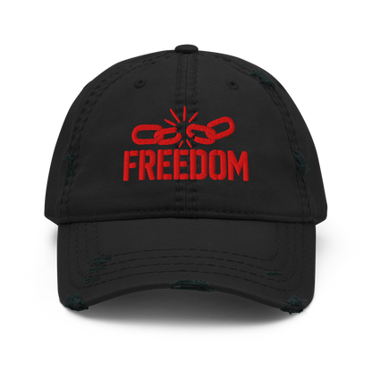 FREEDOM Distressed Dad Hat