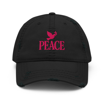 PEACE Distressed Dad Hat