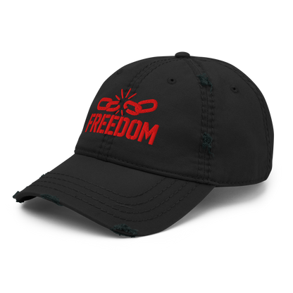 FREEDOM Distressed Dad Hat