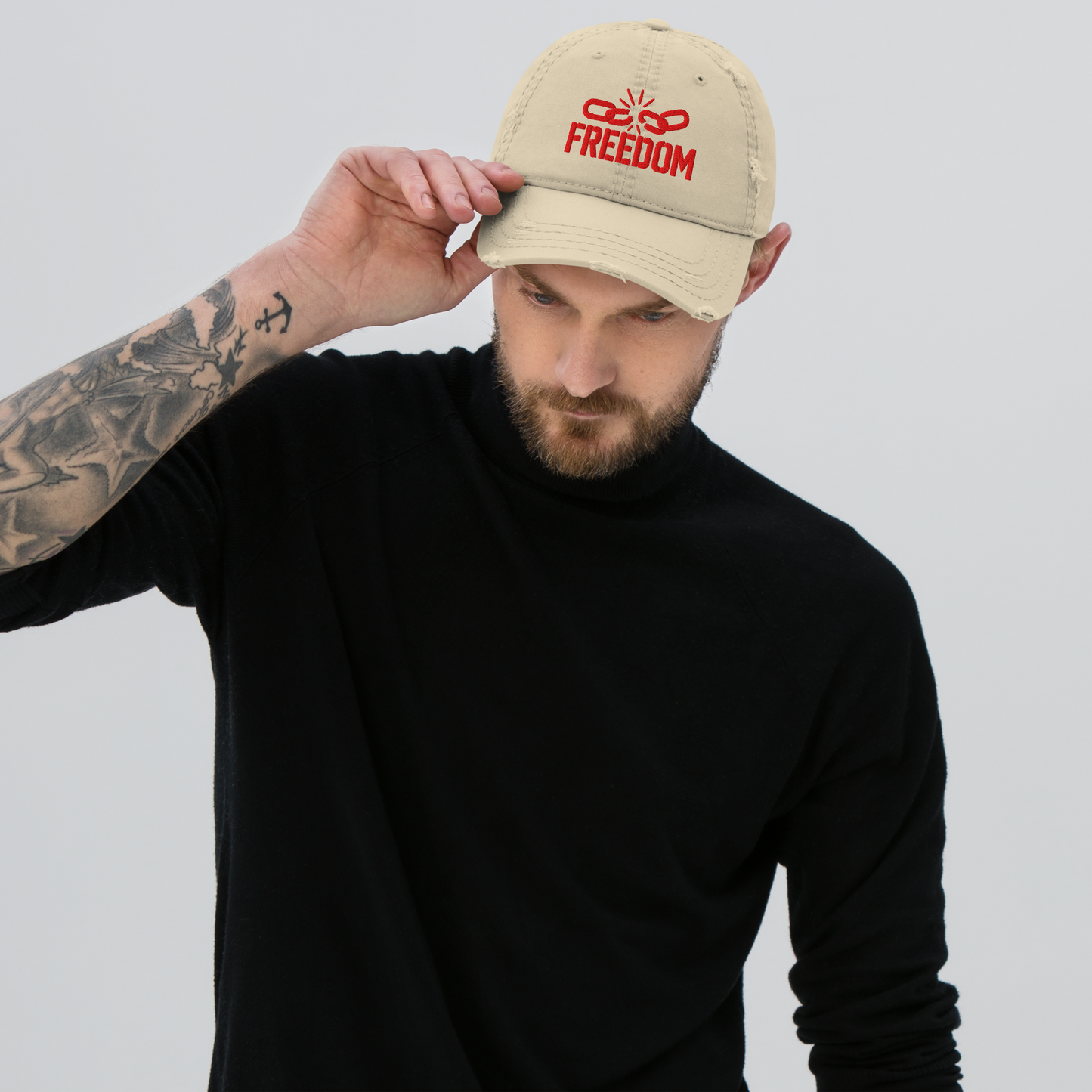 FREEDOM Distressed Dad Hat
