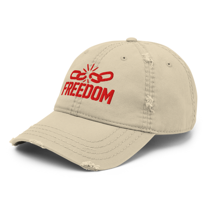 FREEDOM Distressed Dad Hat