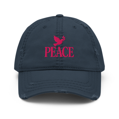 PEACE Distressed Dad Hat