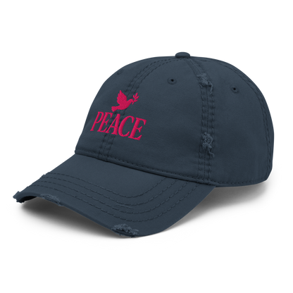 PEACE Distressed Dad Hat