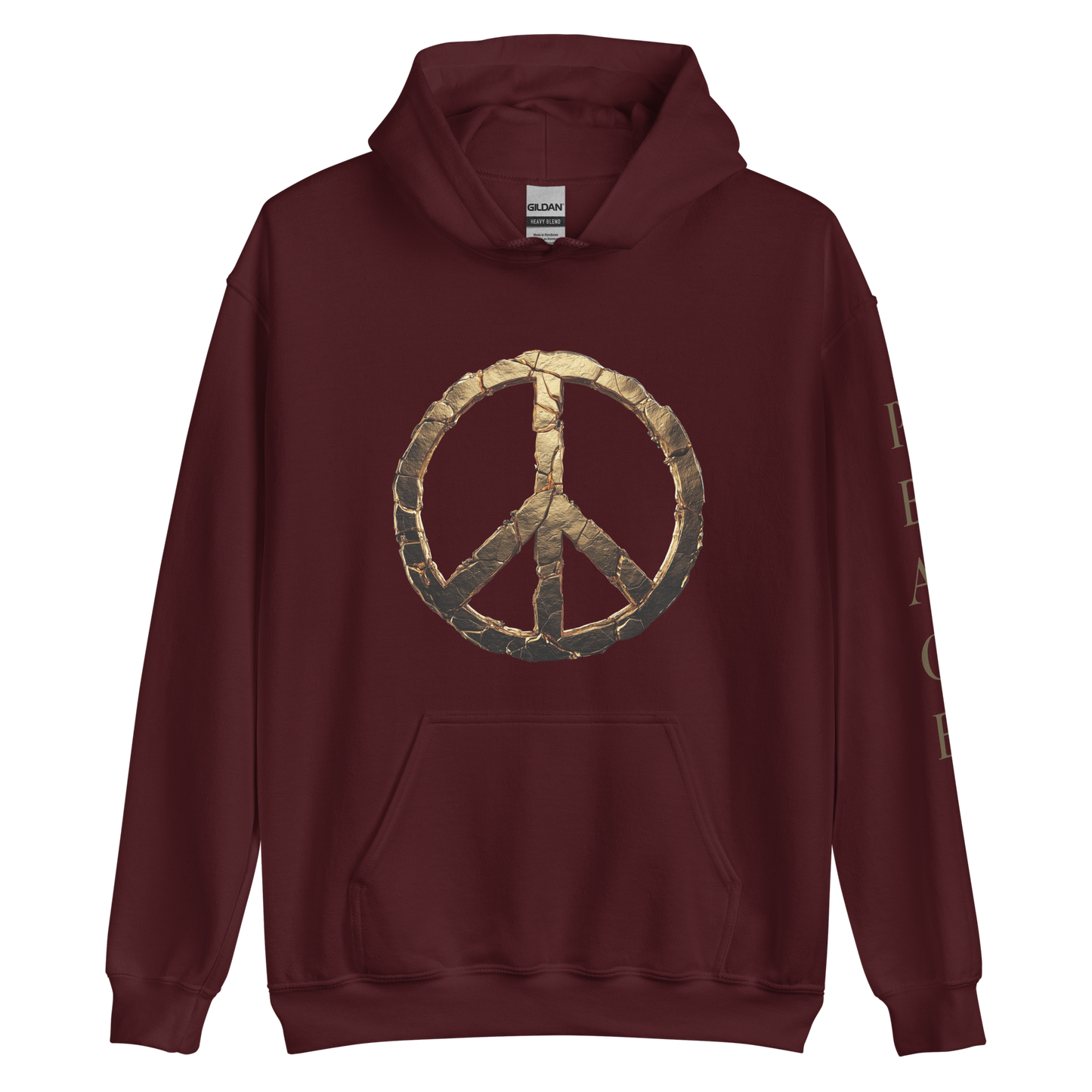 PEACE Gold Emblem Hoodie