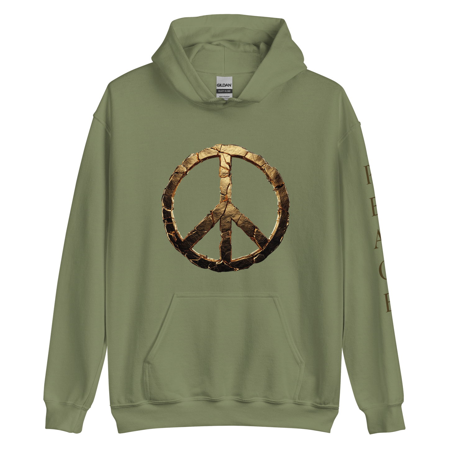 PEACE Gold Emblem Hoodie