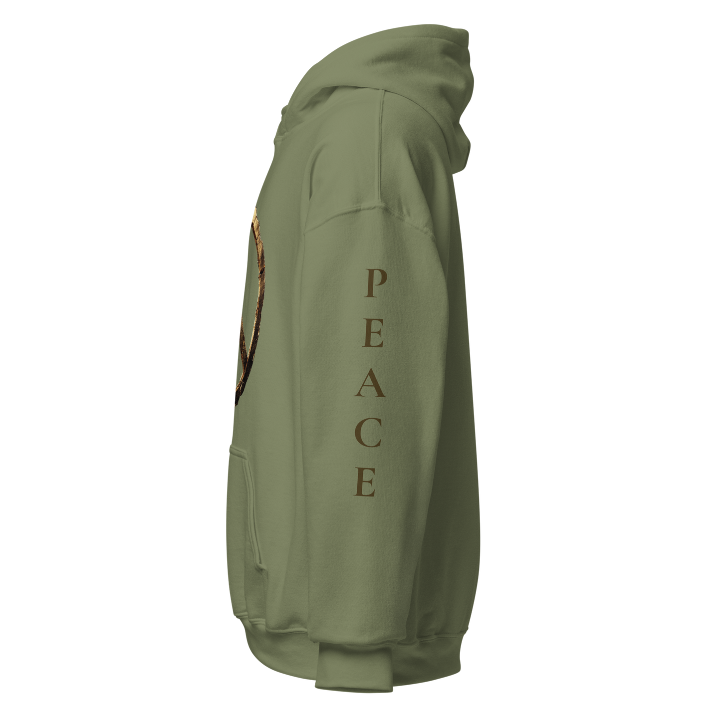PEACE Gold Emblem Hoodie