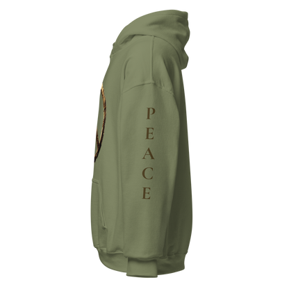 PEACE Gold Emblem Hoodie
