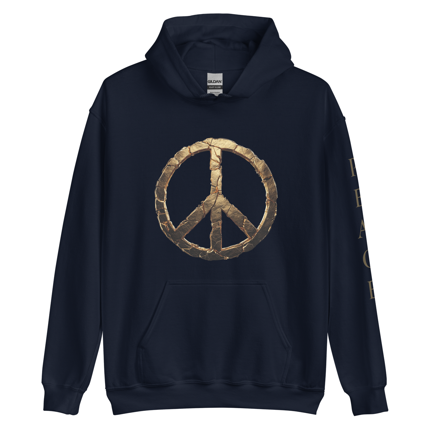 PEACE Gold Emblem Hoodie