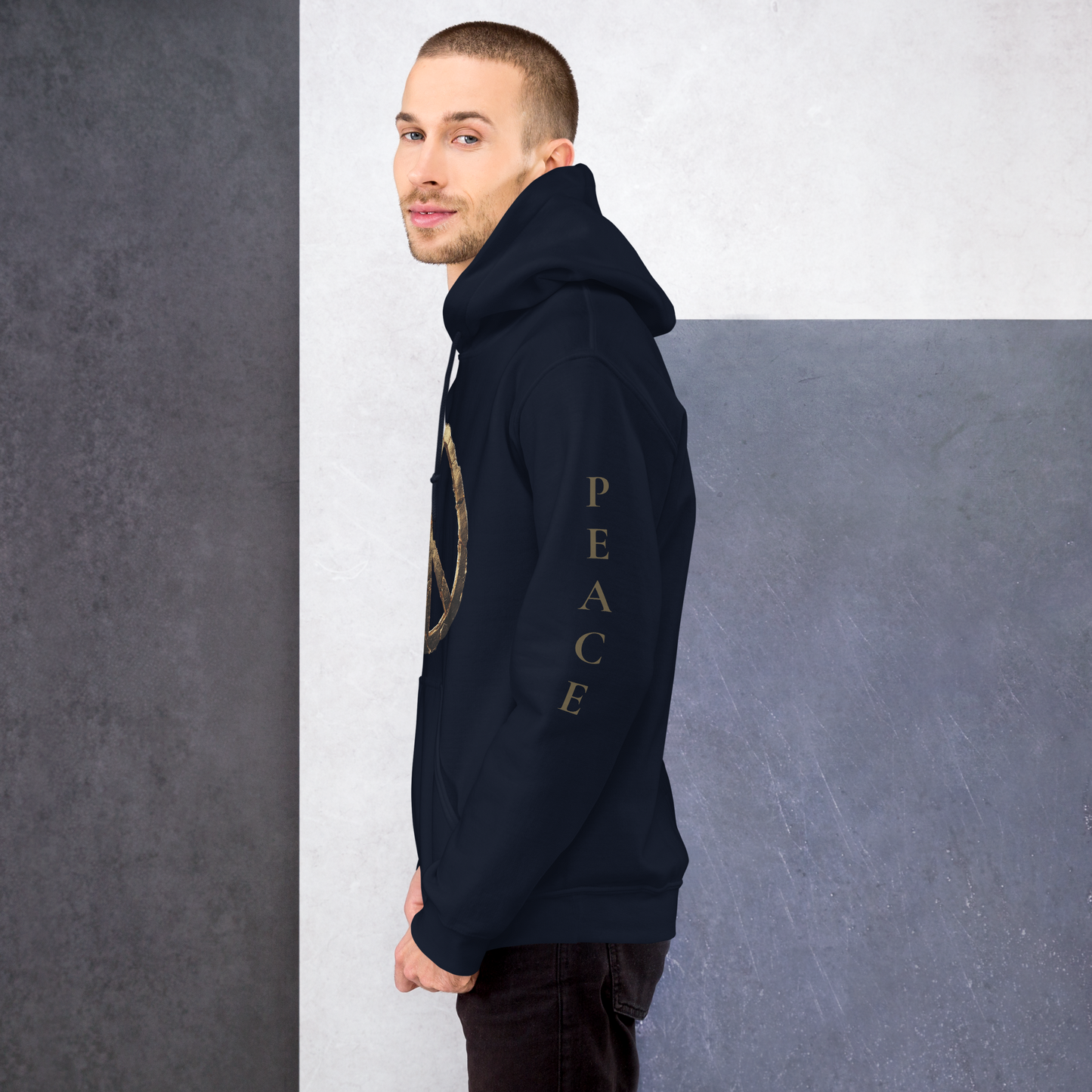 PEACE Gold Emblem Hoodie