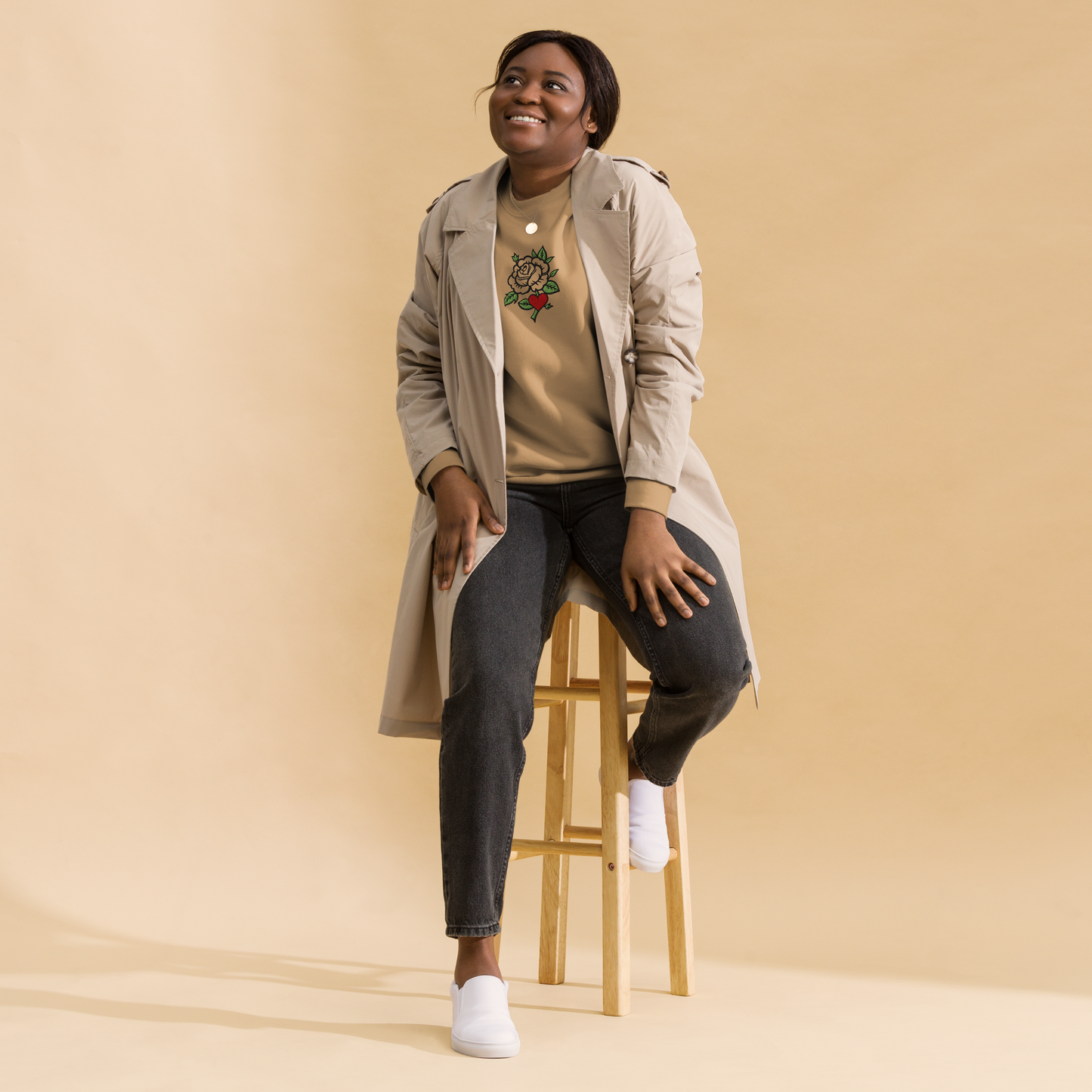 Still Blooming Embroidery Sweatshirt