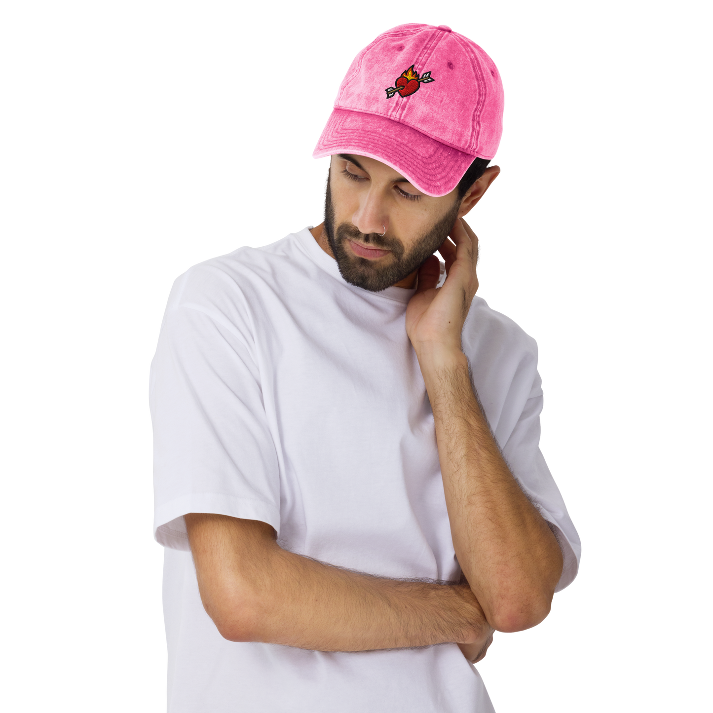 Flaming Heart Vintage Hat