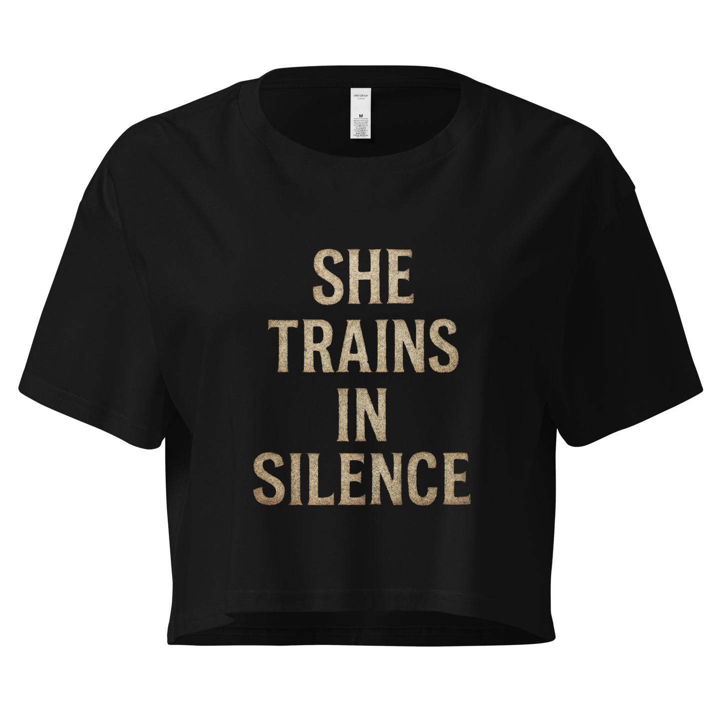 She Trains in Silence – Women’s Crop Top | LS-GCT02