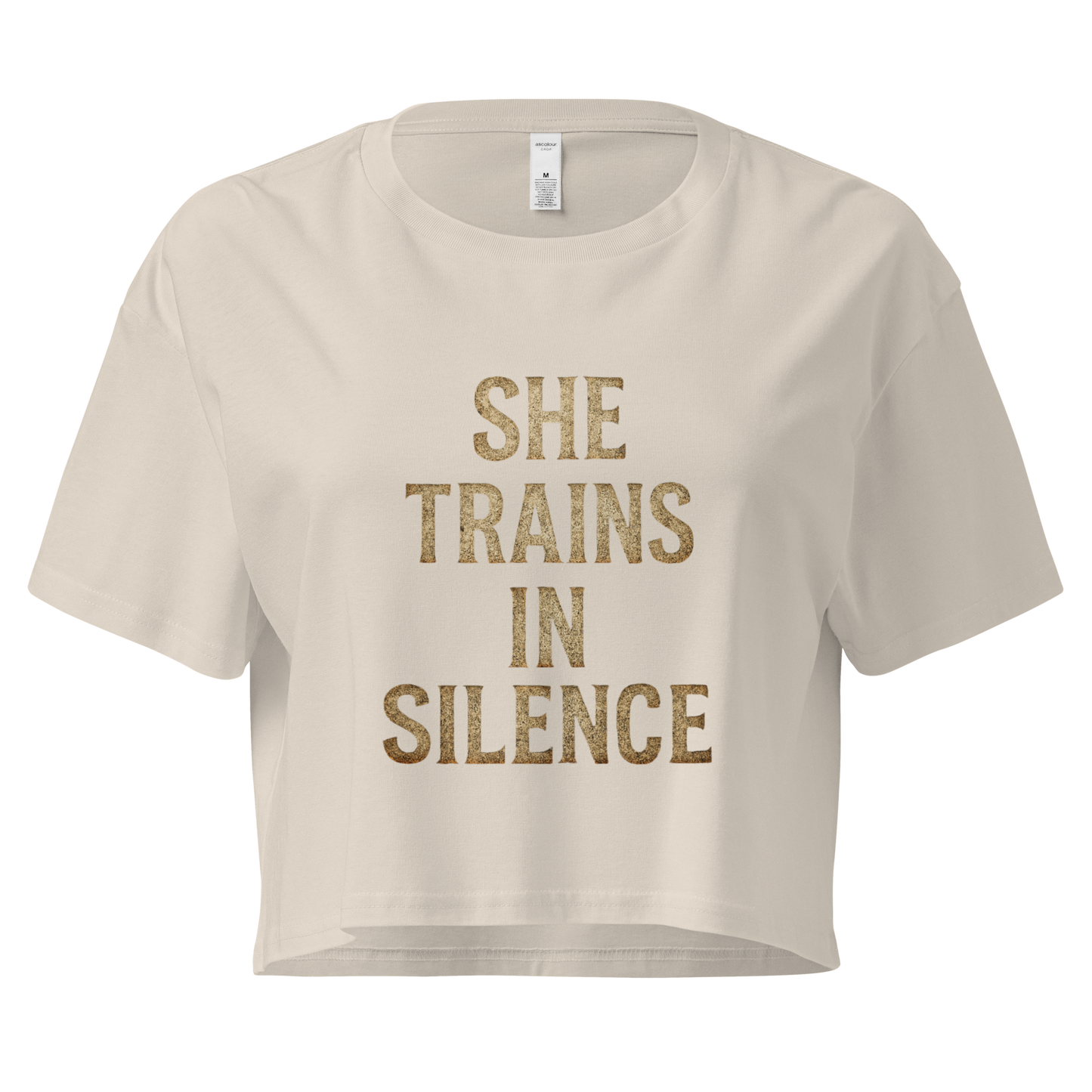 She Trains in Silence – Women’s Crop Top | LS-GCT02