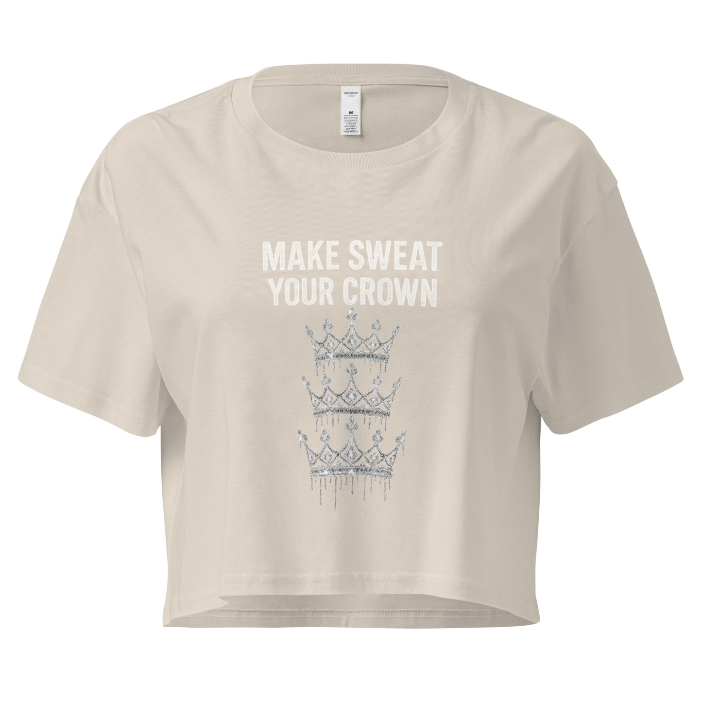 MAKE SWEAT YOUR CROWN – Women’s Crop Top | LS-GCT03