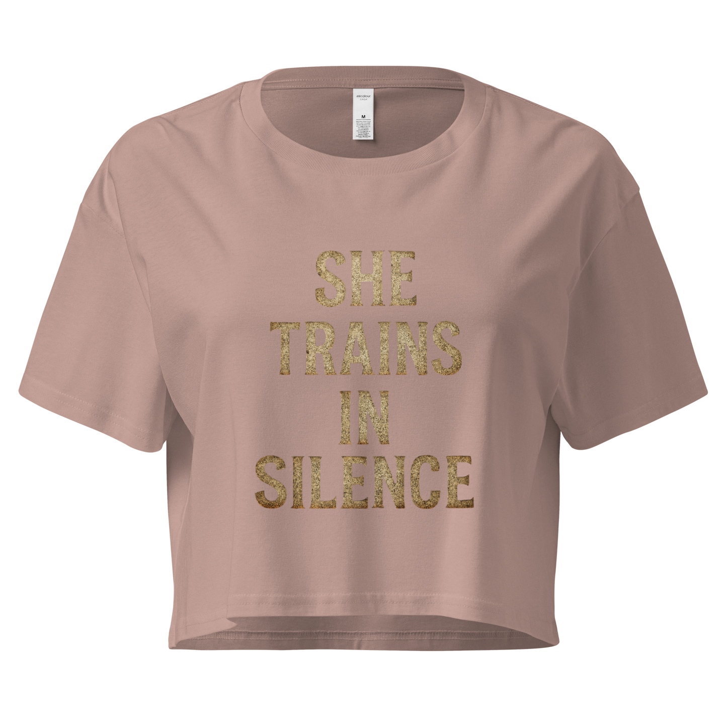 She Trains in Silence – Women’s Crop Top | LS-GCT02