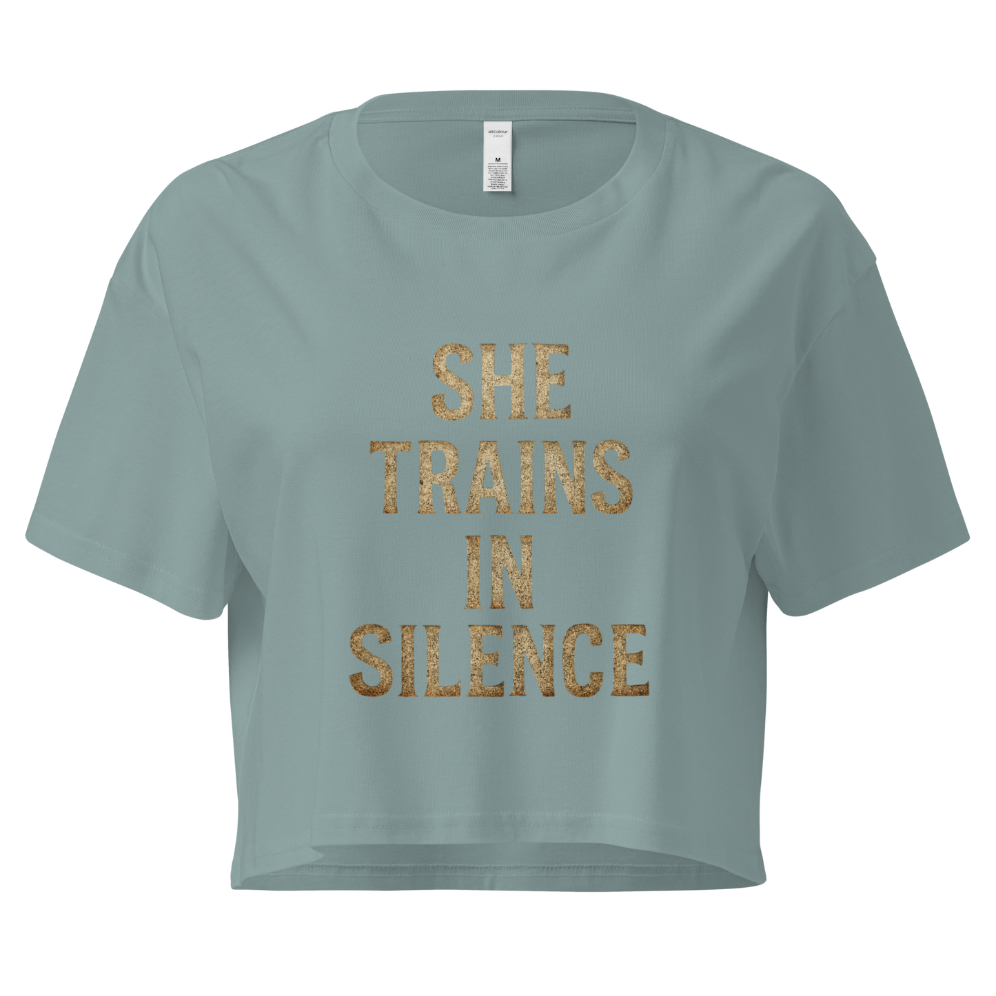 She Trains in Silence – Women’s Crop Top | LS-GCT02