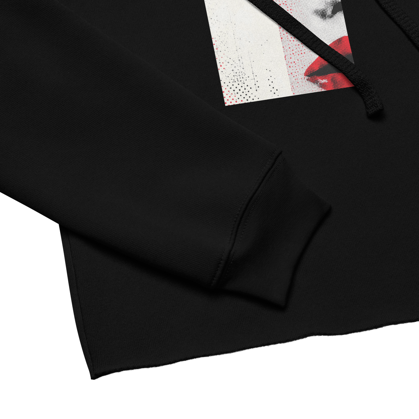 The Gaze That Dares — Women’s Cropped Hoodie | LS-CRH01