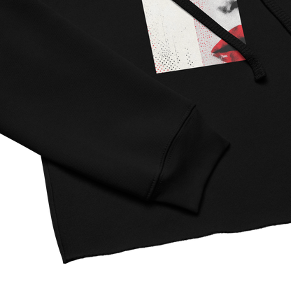 The Gaze That Dares — Women’s Cropped Hoodie | LS-CRH01