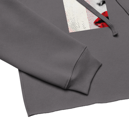 The Gaze That Dares — Women’s Cropped Hoodie | LS-CRH01